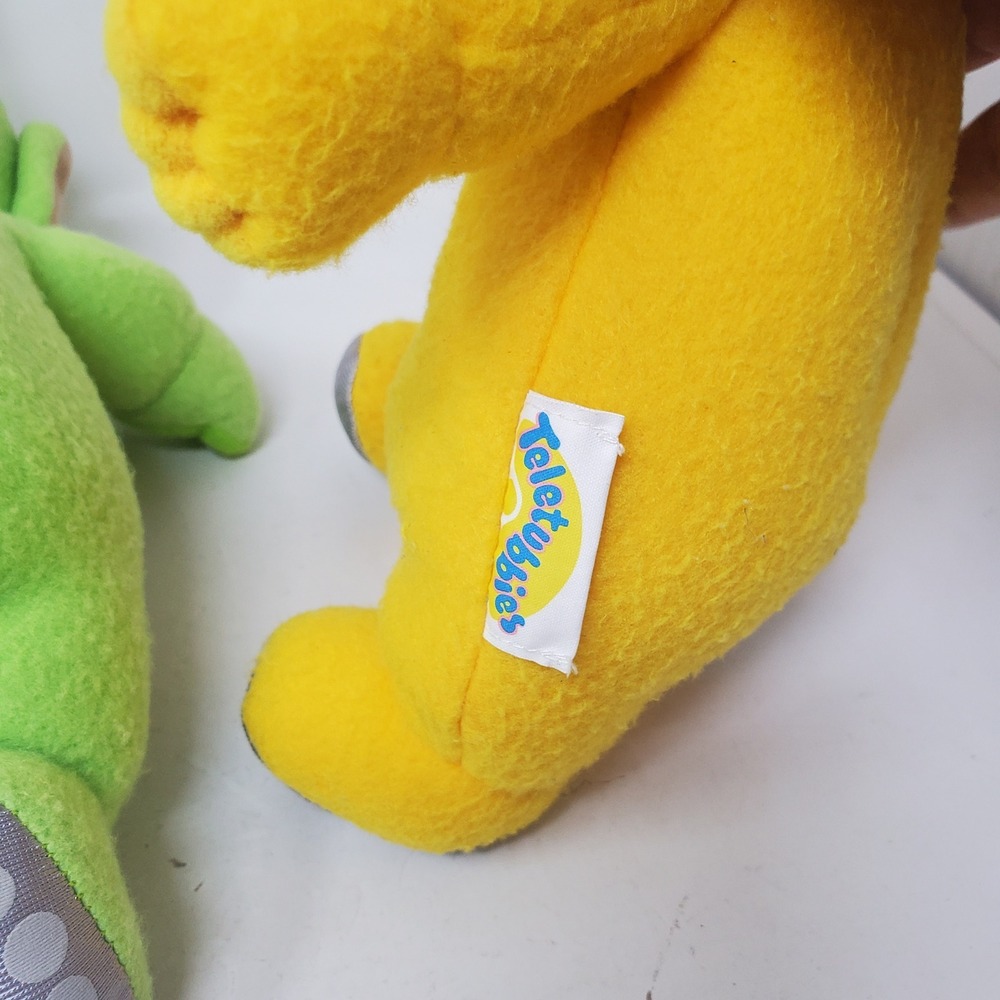 Vintage 1998 Playskool Teletubbies Plush Set Po Dipsy Laa-Laa 12" Vinyl Face Toy - Picture 5 of 6